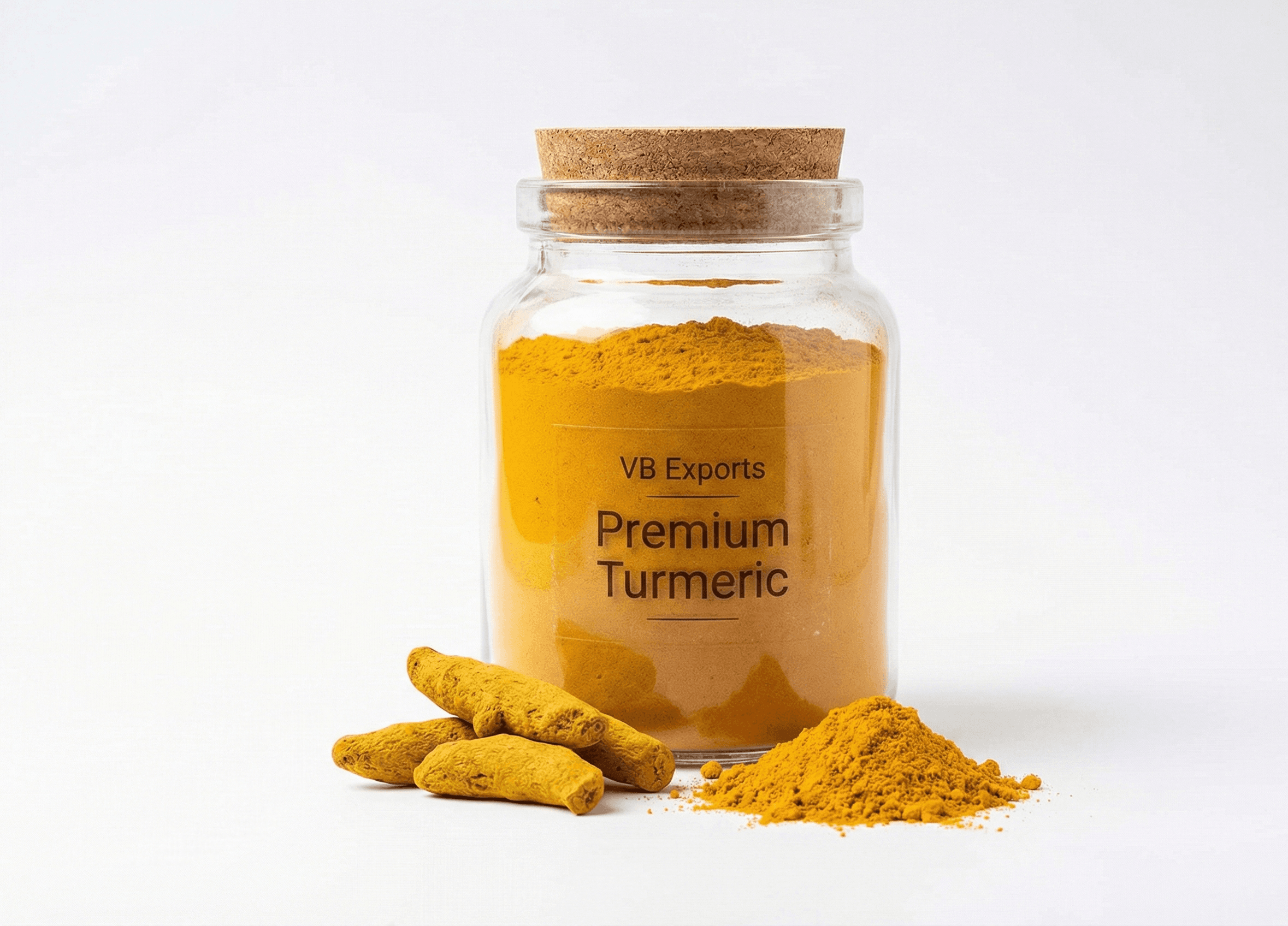 Premium Turmeric Powder - 7-8% Curcumin - FSSAI & USDA Certified Indian Spices | VB Exports